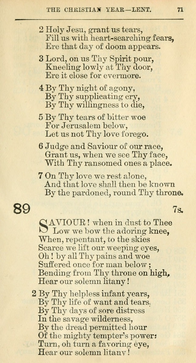 The Hymnal: revised and enlarged as adopted by the General Convention of the Protestant Episcopal Church in the United States of America in the year of our Lord 1892 page 88