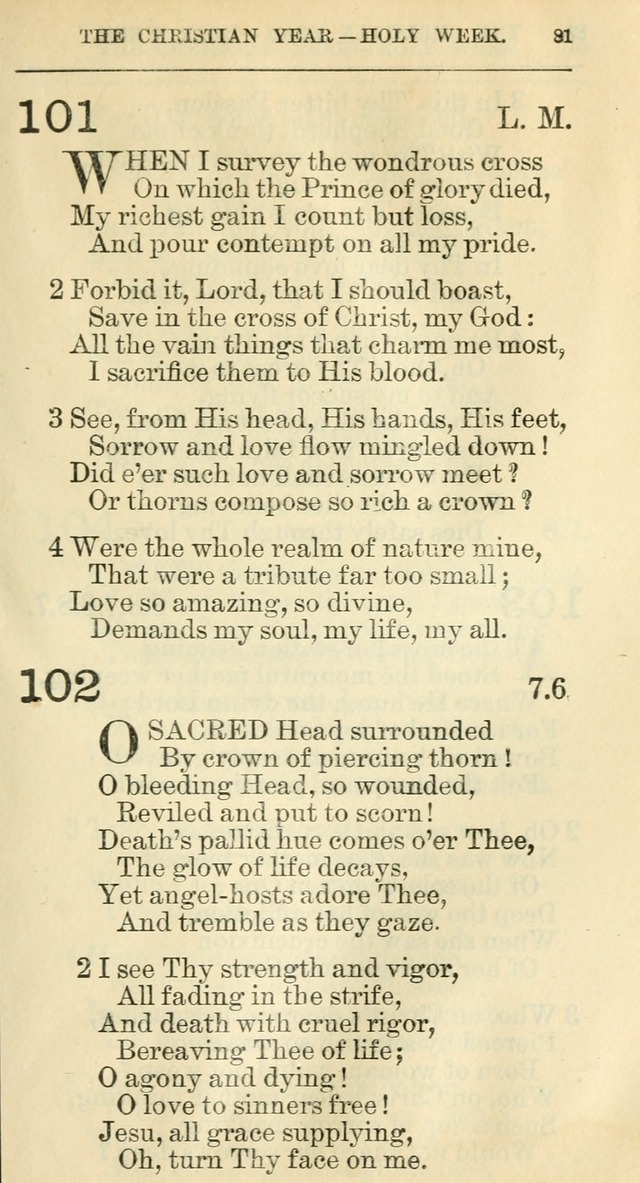 The Hymnal: revised and enlarged as adopted by the General Convention of the Protestant Episcopal Church in the United States of America in the year of our Lord 1892 page 98