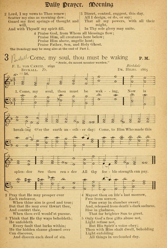 The Hymnal: revised and enlarged as adopted by the General Convention of the Protestant Episcopal Church in the United States of America in the of our Lord 1892..with music, as used in Trinity Church page 1