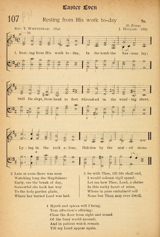 The Hymnal: revised and enlarged as adopted by the General Convention of the Protestant Episcopal Church in the United States of America in the of our Lord 1892..with music, as used in Trinity Church page 126