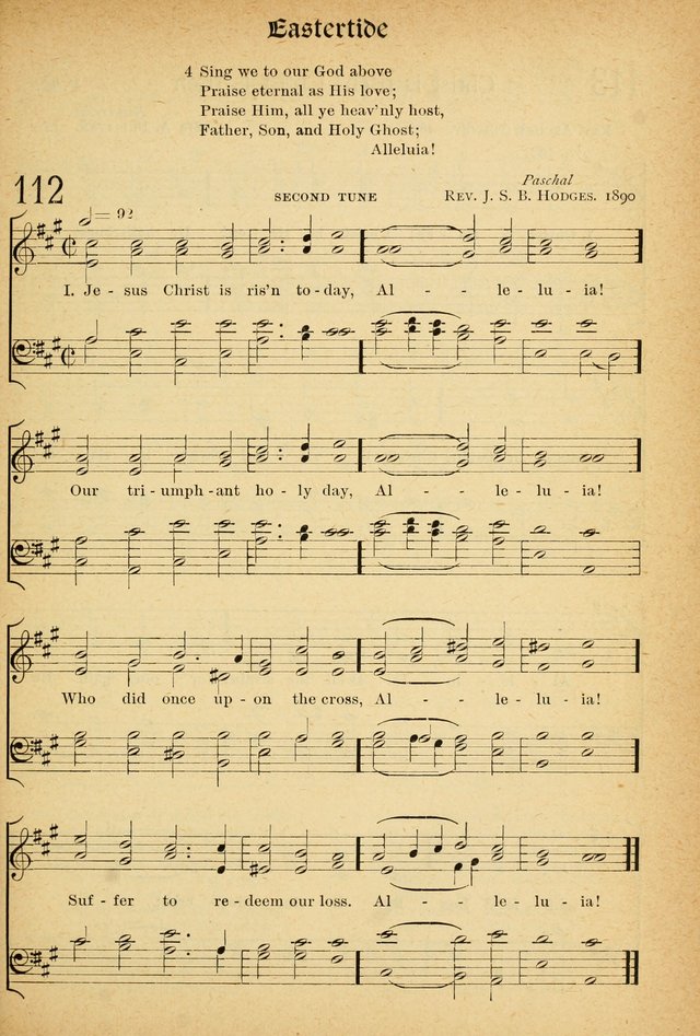 The Hymnal: revised and enlarged as adopted by the General Convention of the Protestant Episcopal Church in the United States of America in the of our Lord 1892..with music, as used in Trinity Church page 133