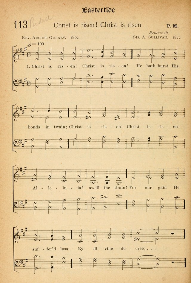 The Hymnal: revised and enlarged as adopted by the General Convention of the Protestant Episcopal Church in the United States of America in the of our Lord 1892..with music, as used in Trinity Church page 134