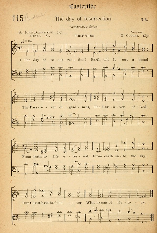 The Hymnal: revised and enlarged as adopted by the General Convention of the Protestant Episcopal Church in the United States of America in the of our Lord 1892..with music, as used in Trinity Church page 138