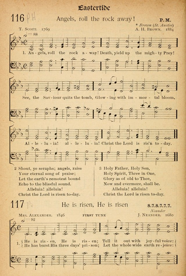 The Hymnal: revised and enlarged as adopted by the General Convention of the Protestant Episcopal Church in the United States of America in the of our Lord 1892..with music, as used in Trinity Church page 140