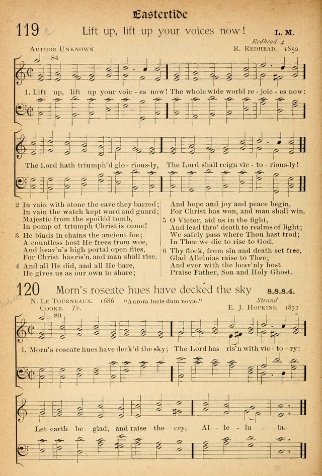 The Hymnal: revised and enlarged as adopted by the General Convention of the Protestant Episcopal Church in the United States of America in the of our Lord 1892..with music, as used in Trinity Church page 144