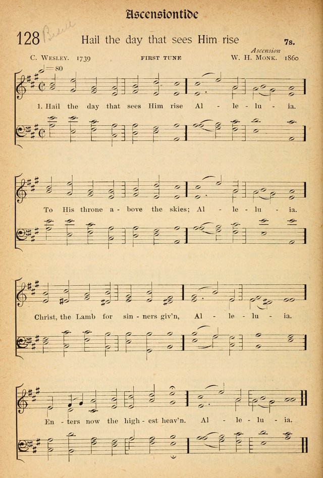 The Hymnal: revised and enlarged as adopted by the General Convention of the Protestant Episcopal Church in the United States of America in the of our Lord 1892..with music, as used in Trinity Church page 152