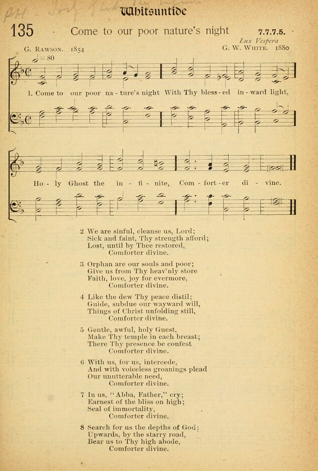 The Hymnal: revised and enlarged as adopted by the General Convention of the Protestant Episcopal Church in the United States of America in the of our Lord 1892..with music, as used in Trinity Church page 159