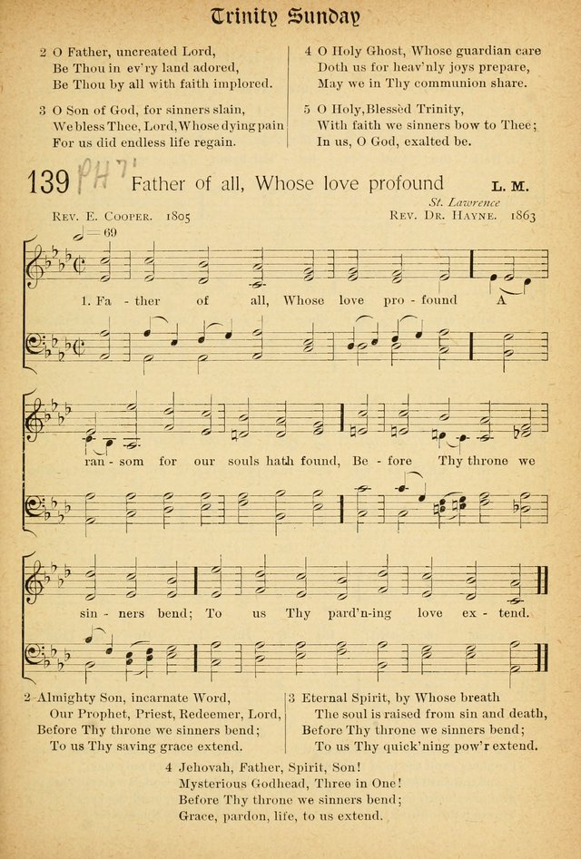 The Hymnal: revised and enlarged as adopted by the General Convention of the Protestant Episcopal Church in the United States of America in the of our Lord 1892..with music, as used in Trinity Church page 163