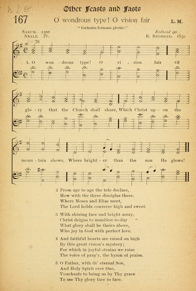 The Hymnal: revised and enlarged as adopted by the General Convention of the Protestant Episcopal Church in the United States of America in the of our Lord 1892..with music, as used in Trinity Church page 187