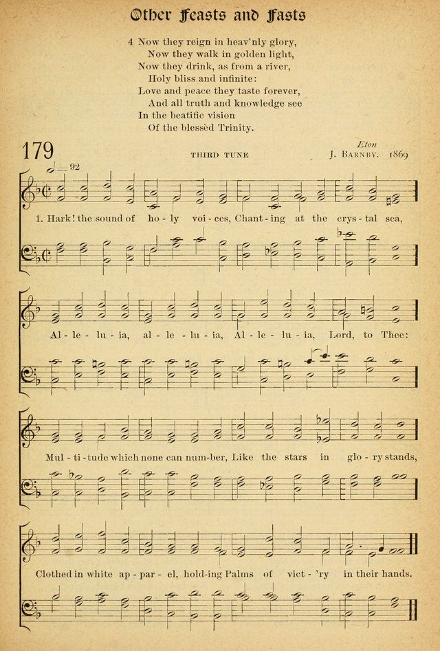 The Hymnal: revised and enlarged as adopted by the General Convention of the Protestant Episcopal Church in the United States of America in the of our Lord 1892..with music, as used in Trinity Church page 207