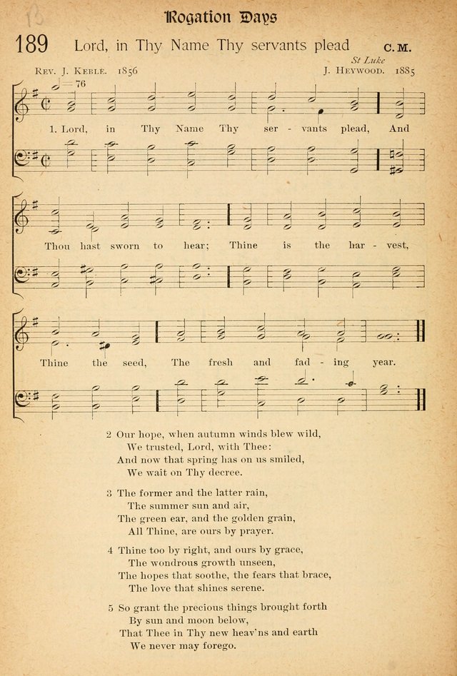 The Hymnal: revised and enlarged as adopted by the General Convention of the Protestant Episcopal Church in the United States of America in the of our Lord 1892..with music, as used in Trinity Church page 216