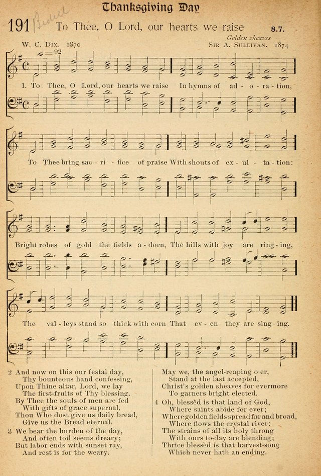 The Hymnal: revised and enlarged as adopted by the General Convention of the Protestant Episcopal Church in the United States of America in the of our Lord 1892..with music, as used in Trinity Church page 218