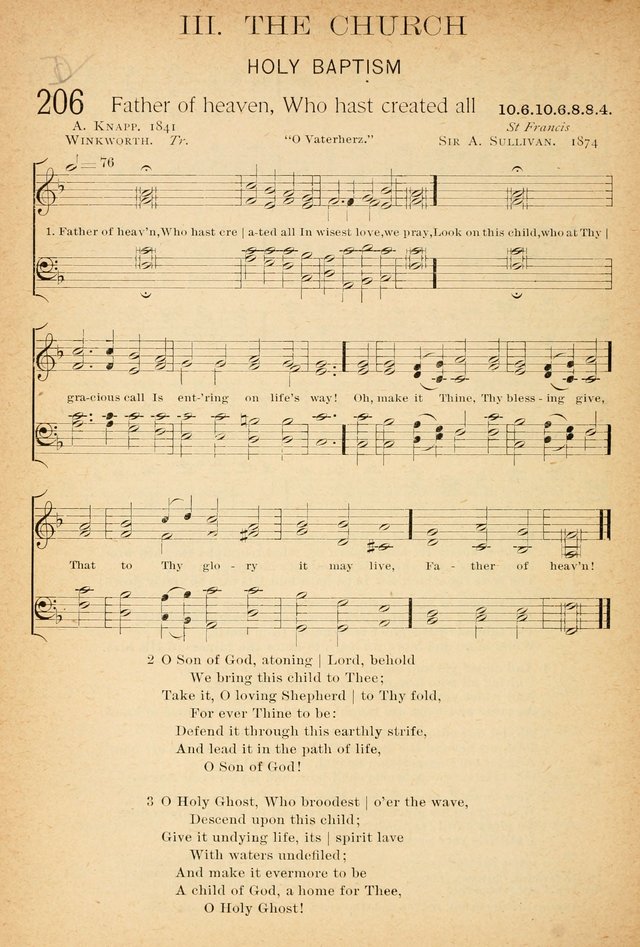 The Hymnal: revised and enlarged as adopted by the General Convention of the Protestant Episcopal Church in the United States of America in the of our Lord 1892..with music, as used in Trinity Church page 234