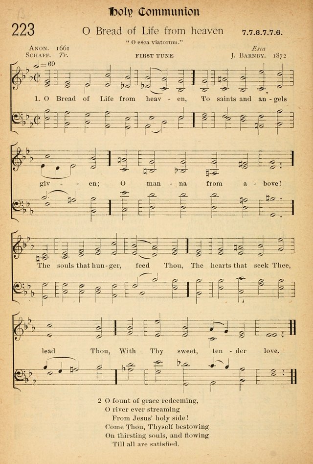 The Hymnal: revised and enlarged as adopted by the General Convention of the Protestant Episcopal Church in the United States of America in the of our Lord 1892..with music, as used in Trinity Church page 252