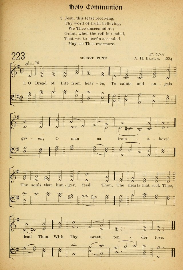 The Hymnal: revised and enlarged as adopted by the General Convention of the Protestant Episcopal Church in the United States of America in the of our Lord 1892..with music, as used in Trinity Church page 253