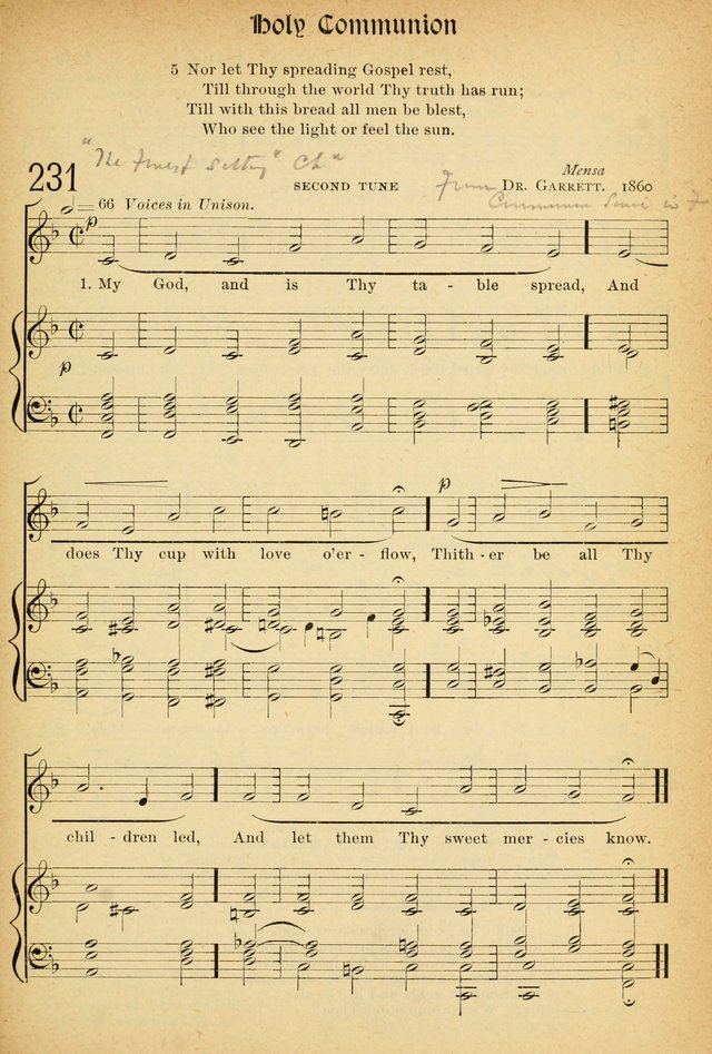 The Hymnal: revised and enlarged as adopted by the General Convention of the Protestant Episcopal Church in the United States of America in the of our Lord 1892..with music, as used in Trinity Church page 265