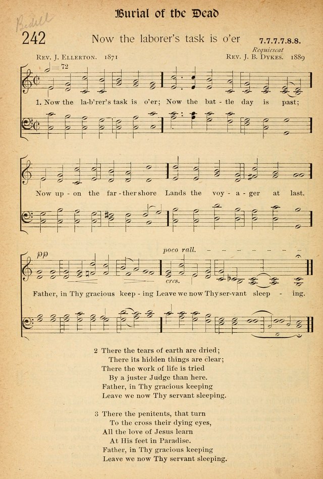 The Hymnal: revised and enlarged as adopted by the General Convention of the Protestant Episcopal Church in the United States of America in the of our Lord 1892..with music, as used in Trinity Church page 278