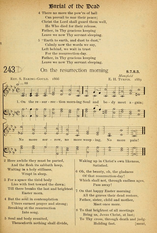 The Hymnal: revised and enlarged as adopted by the General Convention of the Protestant Episcopal Church in the United States of America in the of our Lord 1892..with music, as used in Trinity Church page 279