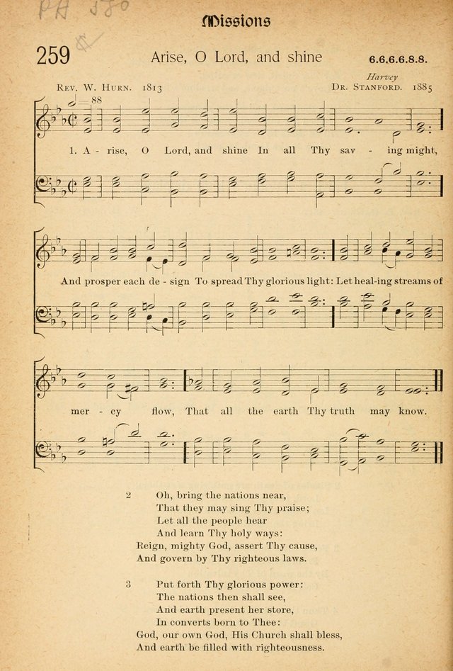 The Hymnal: revised and enlarged as adopted by the General Convention of the Protestant Episcopal Church in the United States of America in the of our Lord 1892..with music, as used in Trinity Church page 296