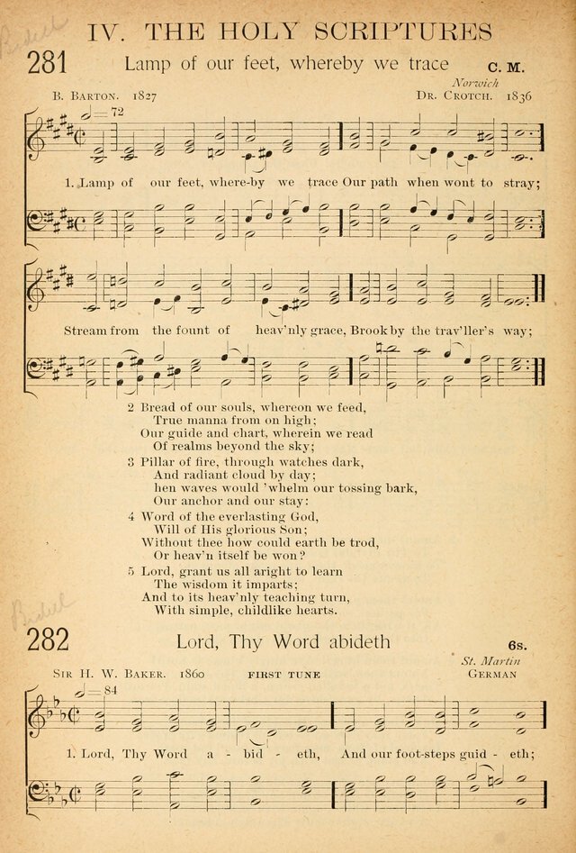 The Hymnal: revised and enlarged as adopted by the General Convention of the Protestant Episcopal Church in the United States of America in the of our Lord 1892..with music, as used in Trinity Church page 318