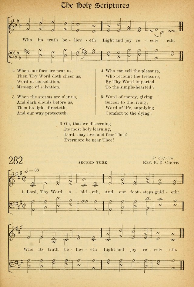 The Hymnal: revised and enlarged as adopted by the General Convention of the Protestant Episcopal Church in the United States of America in the of our Lord 1892..with music, as used in Trinity Church page 319