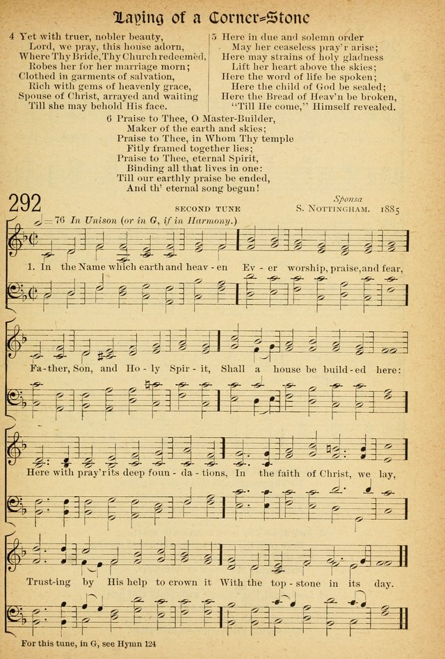 The Hymnal: revised and enlarged as adopted by the General Convention of the Protestant Episcopal Church in the United States of America in the of our Lord 1892..with music, as used in Trinity Church page 333