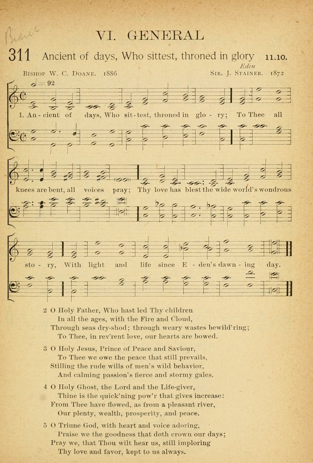 The Hymnal: revised and enlarged as adopted by the General Convention of the Protestant Episcopal Church in the United States of America in the of our Lord 1892..with music, as used in Trinity Church page 351