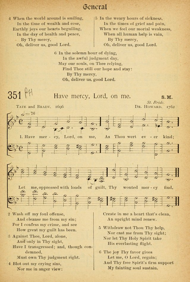 The Hymnal: revised and enlarged as adopted by the General Convention of the Protestant Episcopal Church in the United States of America in the of our Lord 1892..with music, as used in Trinity Church page 391