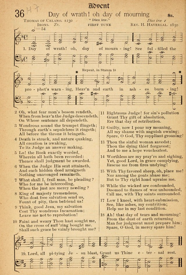 The Hymnal: revised and enlarged as adopted by the General Convention of the Protestant Episcopal Church in the United States of America in the of our Lord 1892..with music, as used in Trinity Church page 40