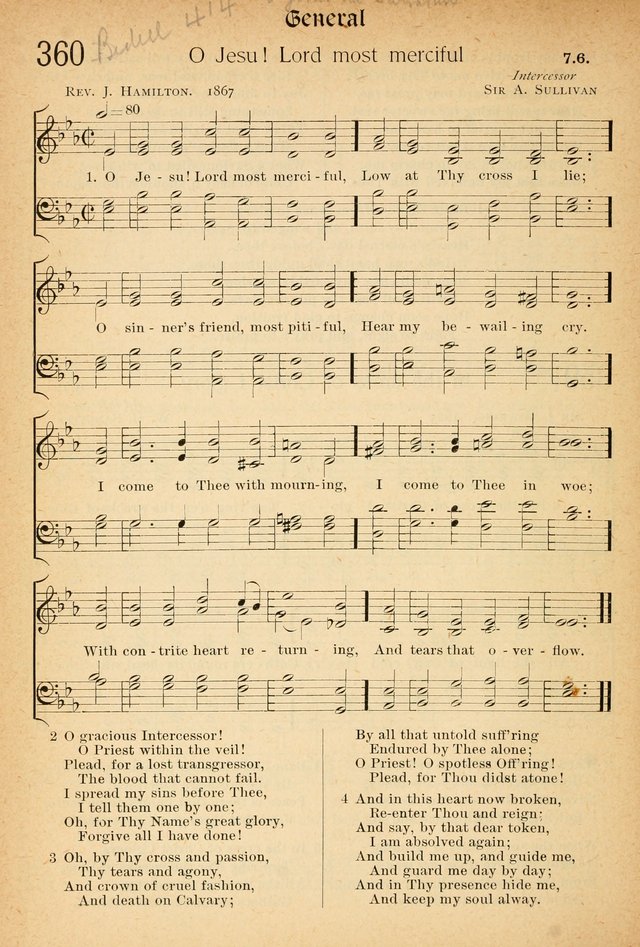 The Hymnal: revised and enlarged as adopted by the General Convention of the Protestant Episcopal Church in the United States of America in the of our Lord 1892..with music, as used in Trinity Church page 400