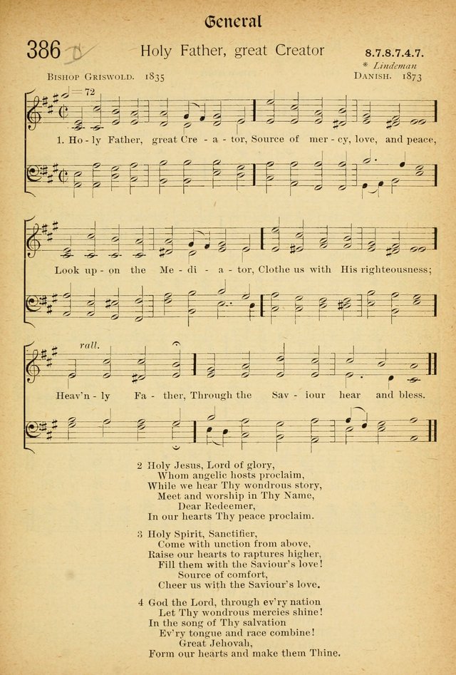 The Hymnal: revised and enlarged as adopted by the General Convention of the Protestant Episcopal Church in the United States of America in the of our Lord 1892..with music, as used in Trinity Church page 429