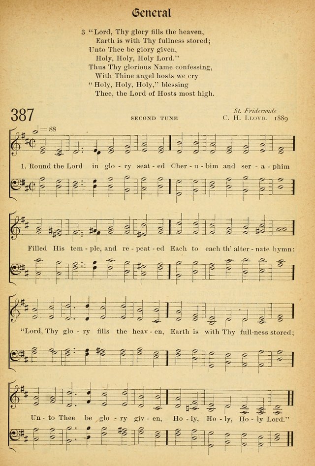 The Hymnal: revised and enlarged as adopted by the General Convention of the Protestant Episcopal Church in the United States of America in the of our Lord 1892..with music, as used in Trinity Church page 431