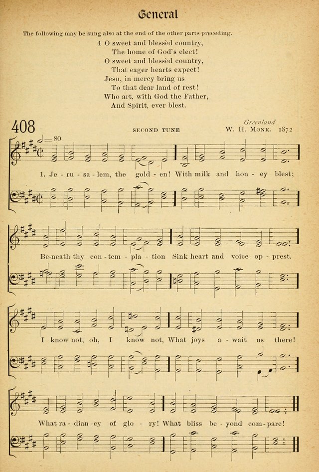 The Hymnal: revised and enlarged as adopted by the General Convention of the Protestant Episcopal Church in the United States of America in the of our Lord 1892..with music, as used in Trinity Church page 457