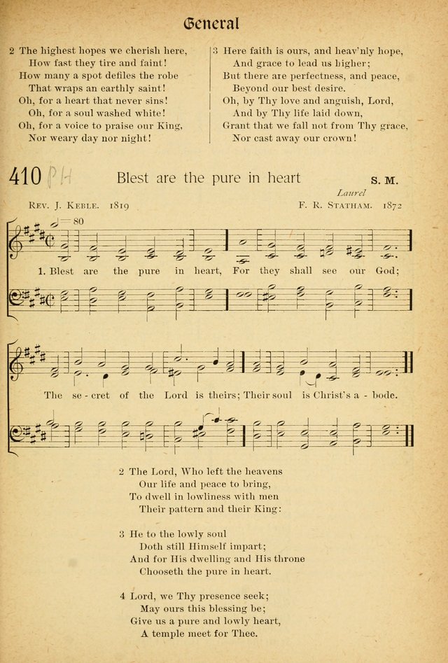 The Hymnal: revised and enlarged as adopted by the General Convention of the Protestant Episcopal Church in the United States of America in the of our Lord 1892..with music, as used in Trinity Church page 459