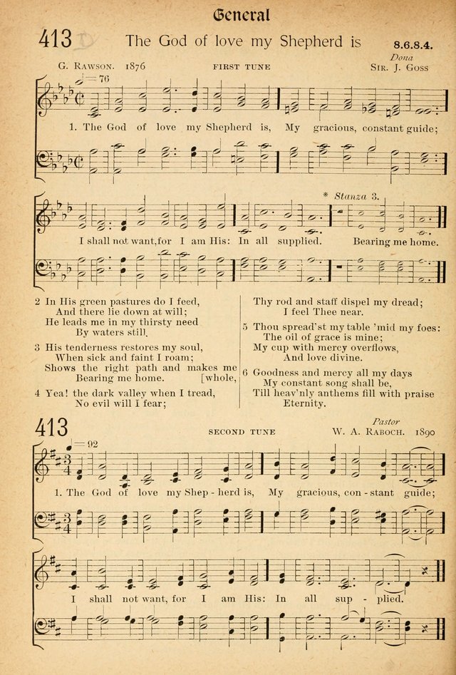 The Hymnal: revised and enlarged as adopted by the General Convention of the Protestant Episcopal Church in the United States of America in the of our Lord 1892..with music, as used in Trinity Church page 462