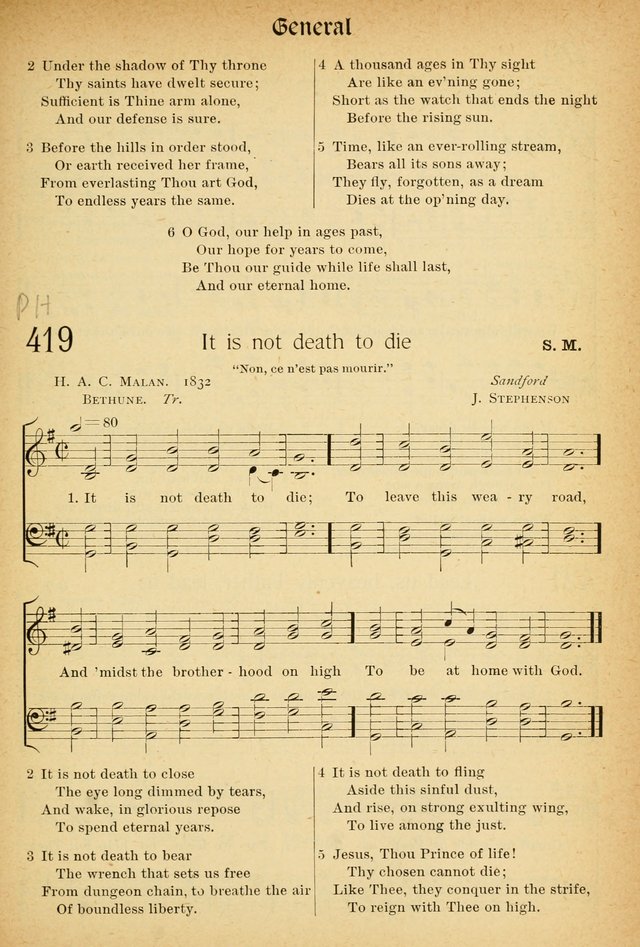 The Hymnal: revised and enlarged as adopted by the General Convention of the Protestant Episcopal Church in the United States of America in the of our Lord 1892..with music, as used in Trinity Church page 467