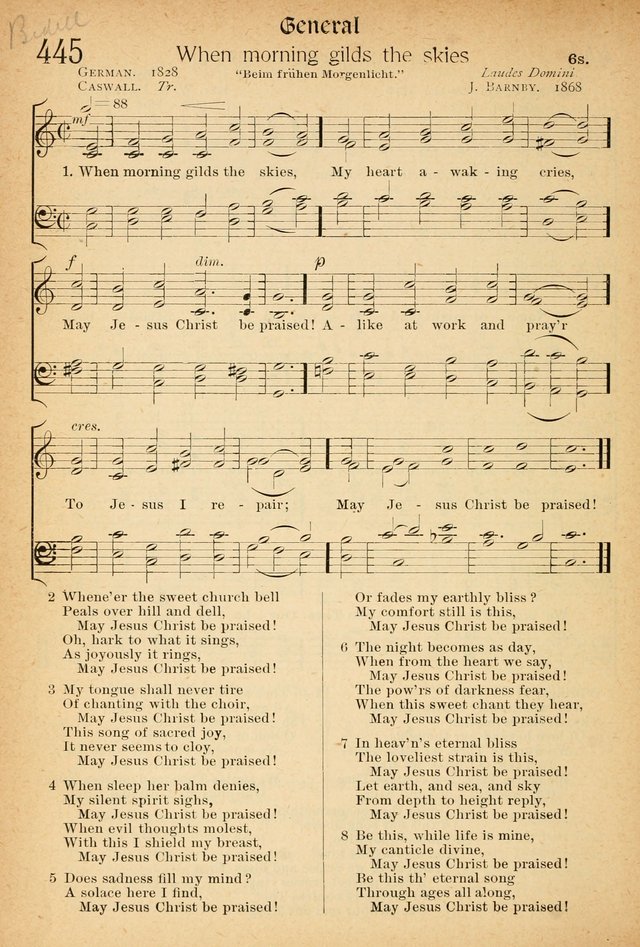 The Hymnal: revised and enlarged as adopted by the General Convention of the Protestant Episcopal Church in the United States of America in the of our Lord 1892..with music, as used in Trinity Church page 492