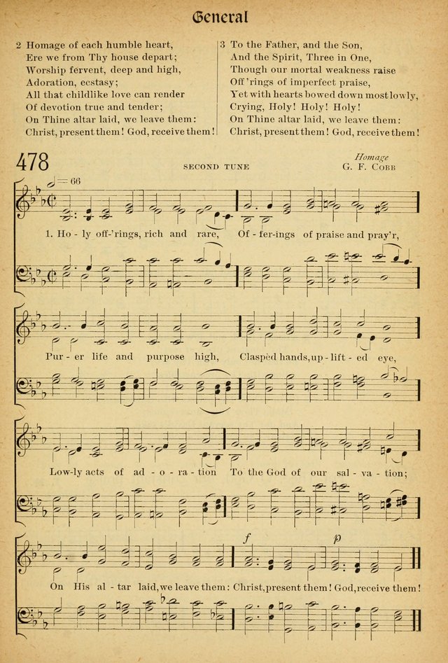 The Hymnal: revised and enlarged as adopted by the General Convention of the Protestant Episcopal Church in the United States of America in the of our Lord 1892..with music, as used in Trinity Church page 527