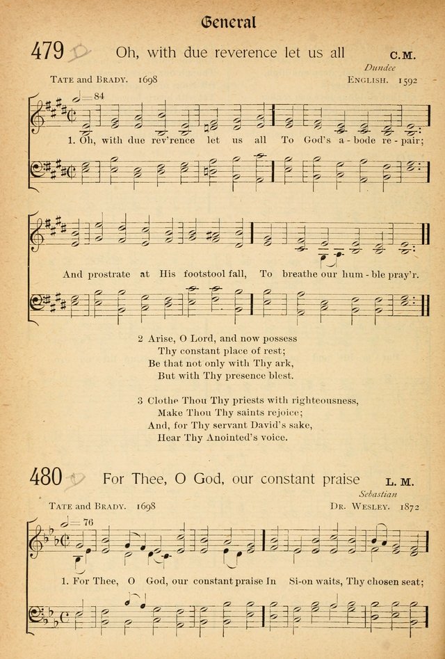 The Hymnal: revised and enlarged as adopted by the General Convention of the Protestant Episcopal Church in the United States of America in the of our Lord 1892..with music, as used in Trinity Church page 528