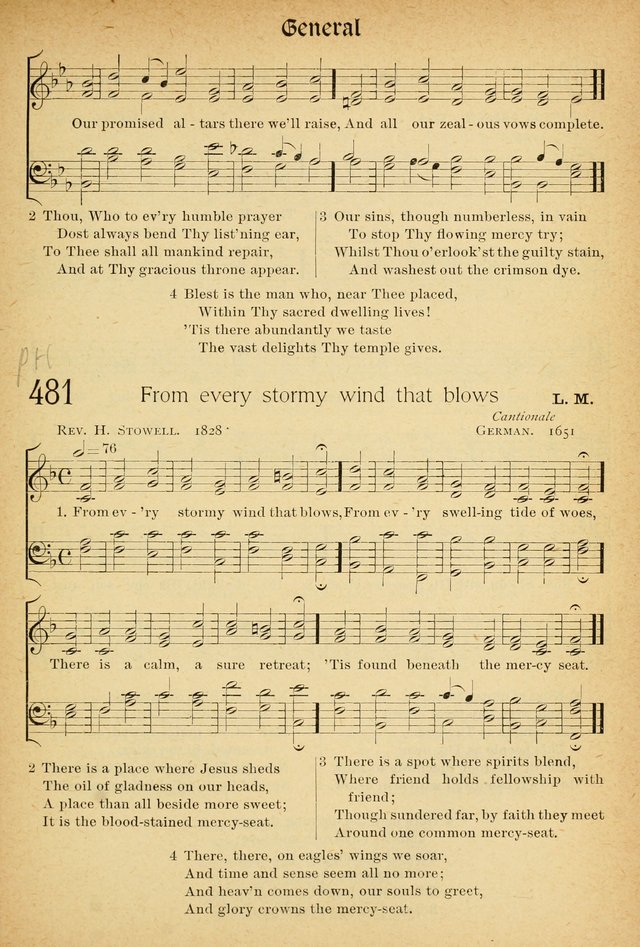 The Hymnal: revised and enlarged as adopted by the General Convention of the Protestant Episcopal Church in the United States of America in the of our Lord 1892..with music, as used in Trinity Church page 529