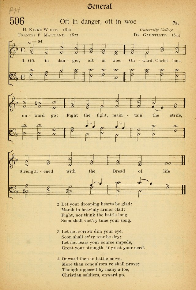 The Hymnal: revised and enlarged as adopted by the General Convention of the Protestant Episcopal Church in the United States of America in the of our Lord 1892..with music, as used in Trinity Church page 553