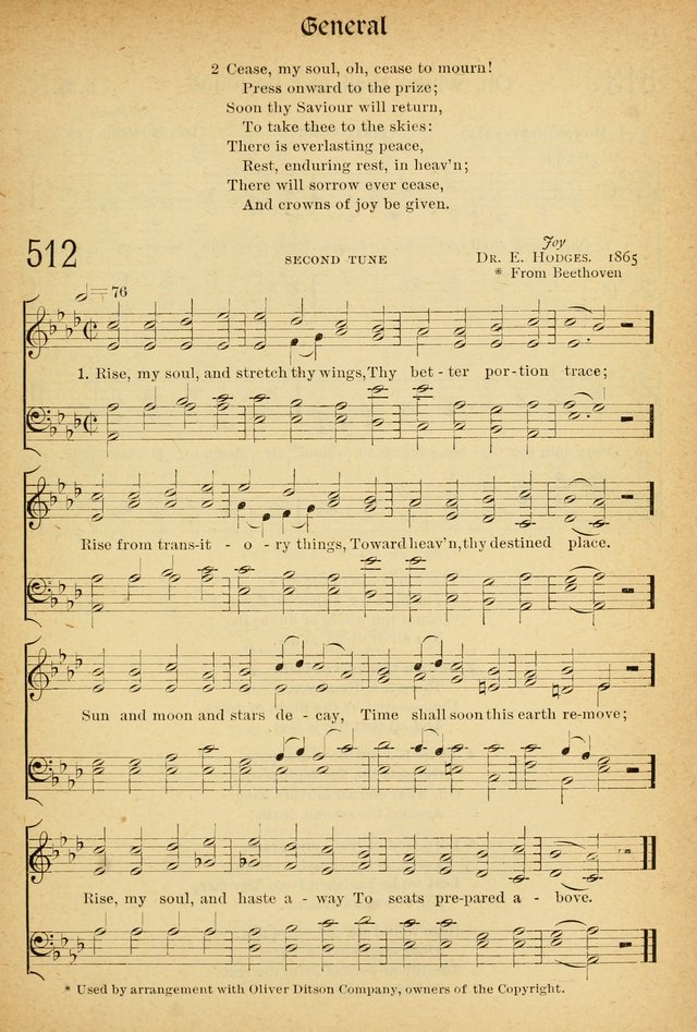 The Hymnal: revised and enlarged as adopted by the General Convention of the Protestant Episcopal Church in the United States of America in the of our Lord 1892..with music, as used in Trinity Church page 561