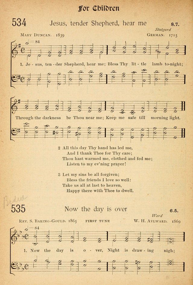 The Hymnal: revised and enlarged as adopted by the General Convention of the Protestant Episcopal Church in the United States of America in the of our Lord 1892..with music, as used in Trinity Church page 604