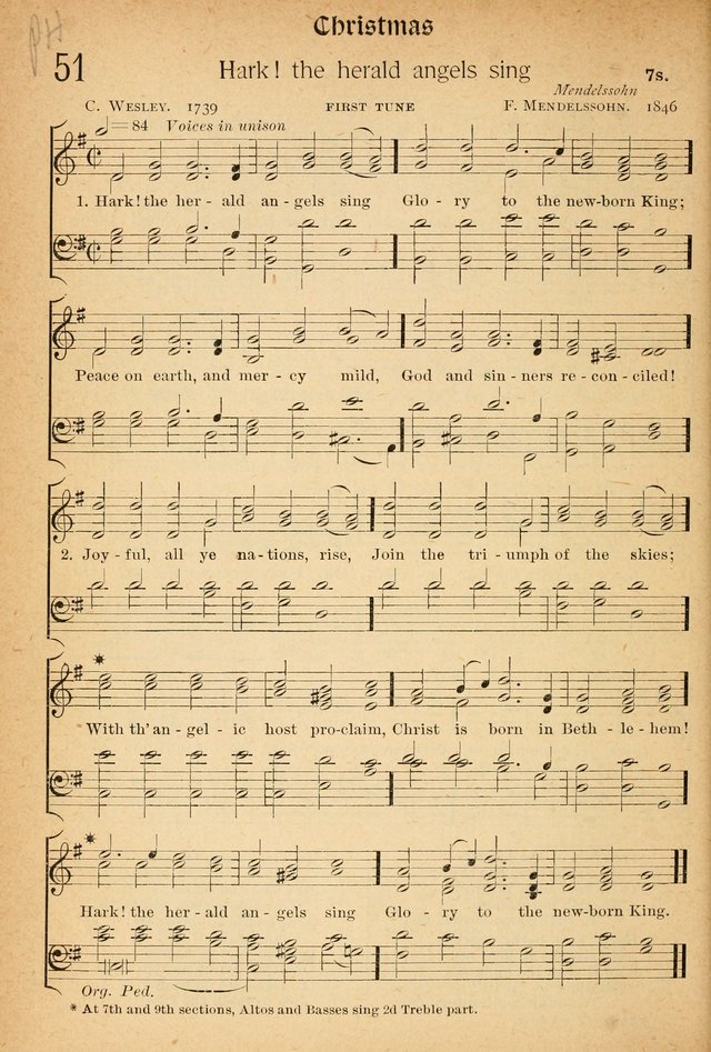 The Hymnal: revised and enlarged as adopted by the General Convention of the Protestant Episcopal Church in the United States of America in the of our Lord 1892..with music, as used in Trinity Church page 62