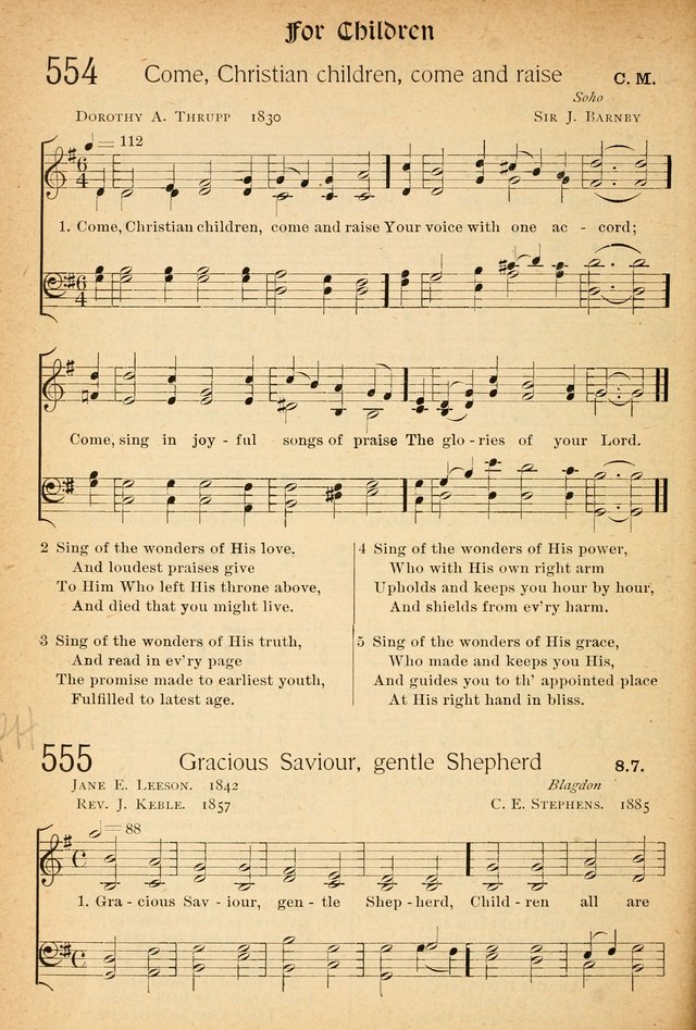 The Hymnal: revised and enlarged as adopted by the General Convention of the Protestant Episcopal Church in the United States of America in the of our Lord 1892..with music, as used in Trinity Church page 620