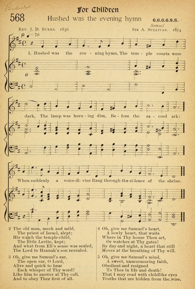 The Hymnal: revised and enlarged as adopted by the General Convention of the Protestant Episcopal Church in the United States of America in the of our Lord 1892..with music, as used in Trinity Church page 633