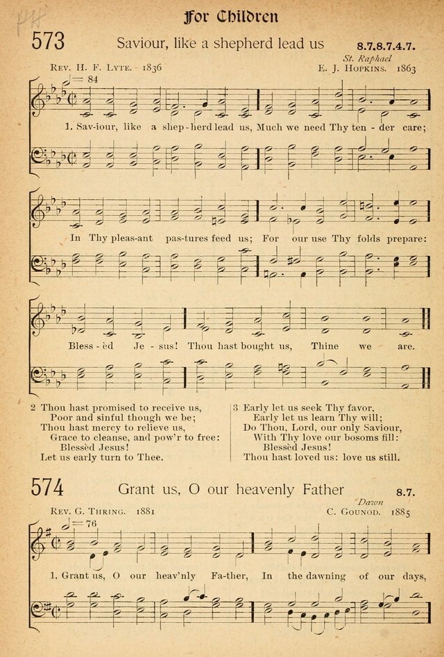 The Hymnal: revised and enlarged as adopted by the General Convention of the Protestant Episcopal Church in the United States of America in the of our Lord 1892..with music, as used in Trinity Church page 638