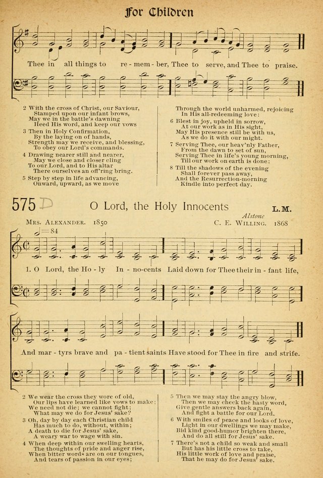 The Hymnal: revised and enlarged as adopted by the General Convention of the Protestant Episcopal Church in the United States of America in the of our Lord 1892..with music, as used in Trinity Church page 639