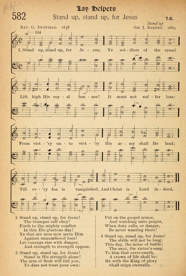 The Hymnal: revised and enlarged as adopted by the General Convention of the Protestant Episcopal Church in the United States of America in the of our Lord 1892..with music, as used in Trinity Church page 646