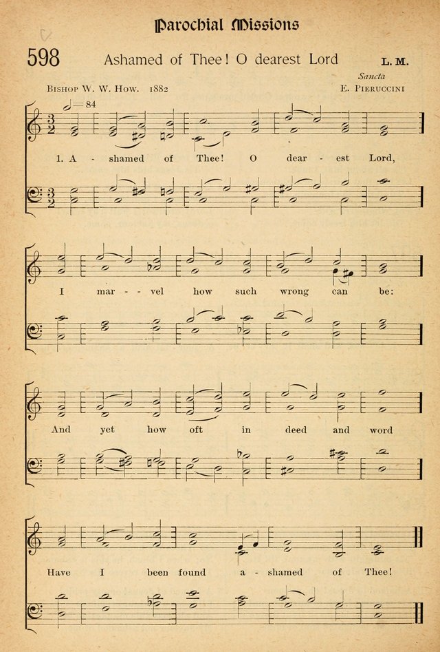 The Hymnal: revised and enlarged as adopted by the General Convention of the Protestant Episcopal Church in the United States of America in the of our Lord 1892..with music, as used in Trinity Church page 660